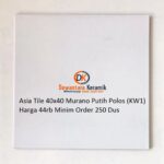 Distributor Keramik Asia Tile 40x40 Murano Putih Polos Dewantara Pare Kediri